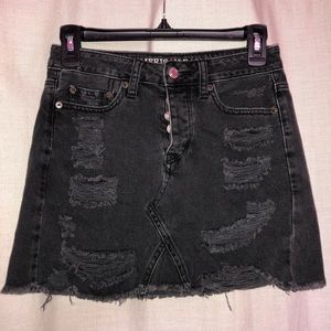 American Eagle Outfitters Black Denim Skirt